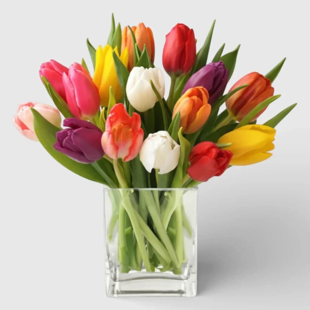 Flower Bouquet "Spring", 21 tulips