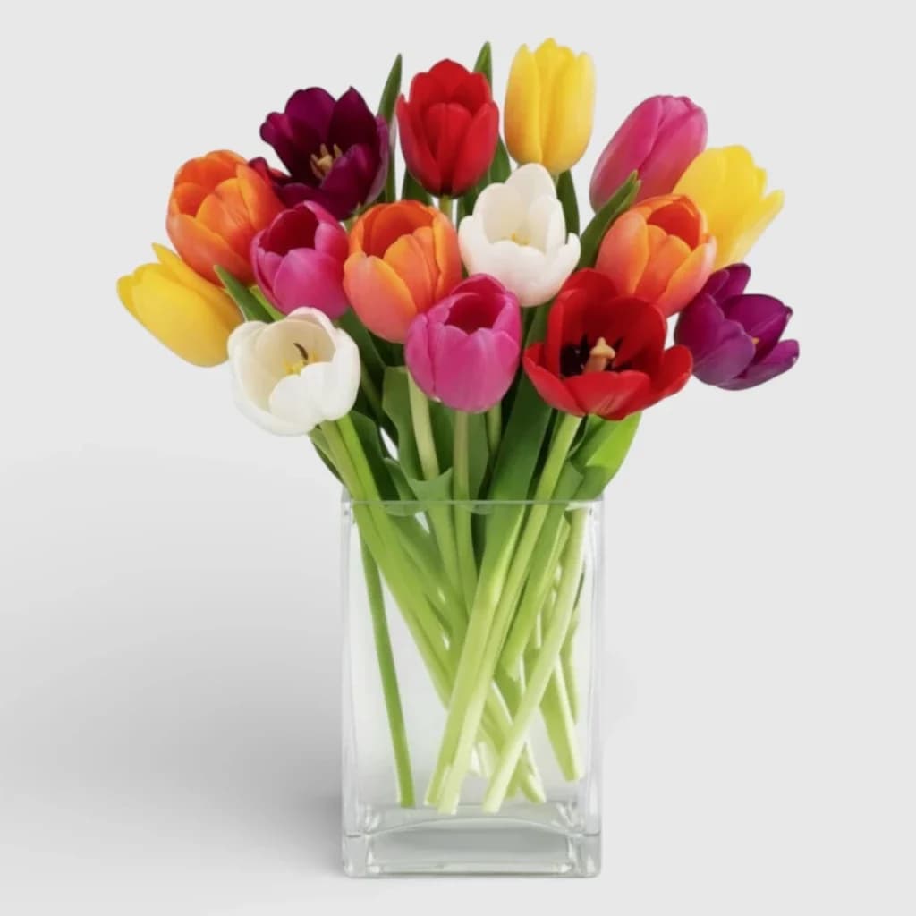Flower Bouquet of 15 tulips "Mystery"