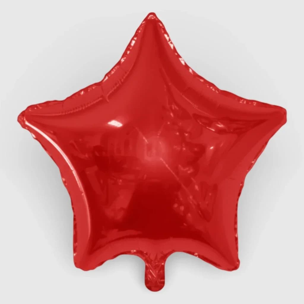 Foil&Mylar Balloon "Red star" filled with Helium № 70
