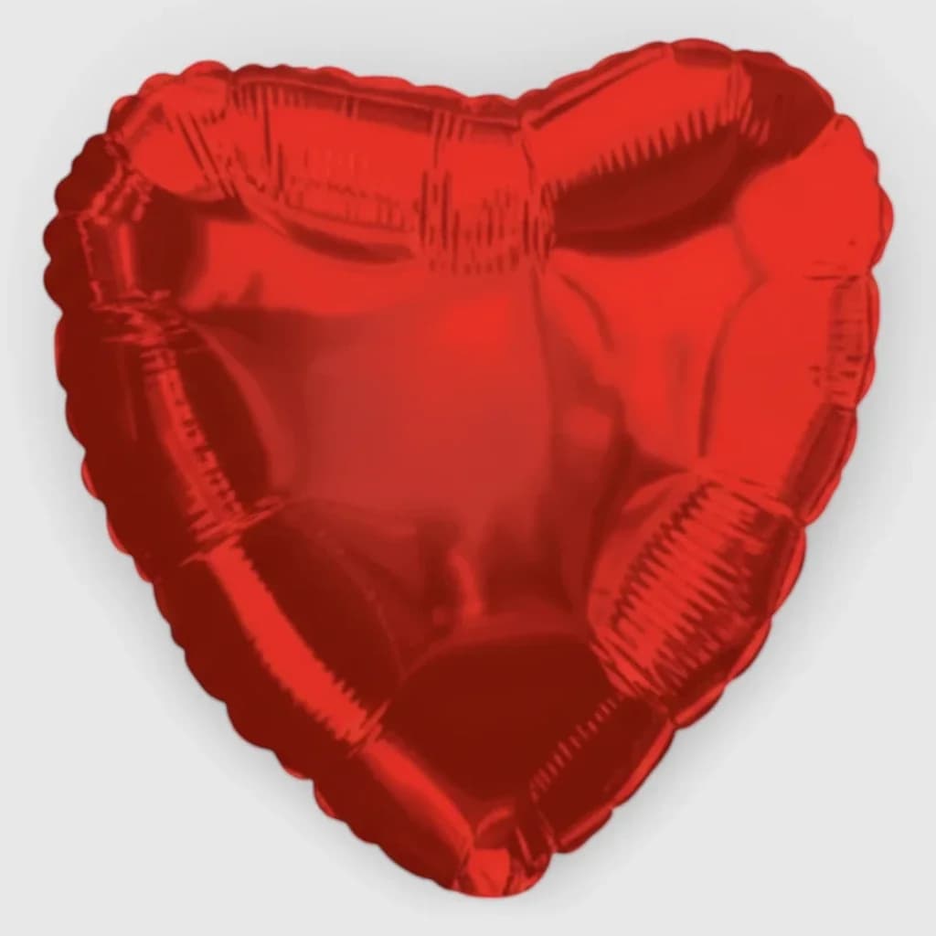 Foil&Mylar Balloon "Red heart" filled with Helium № 35