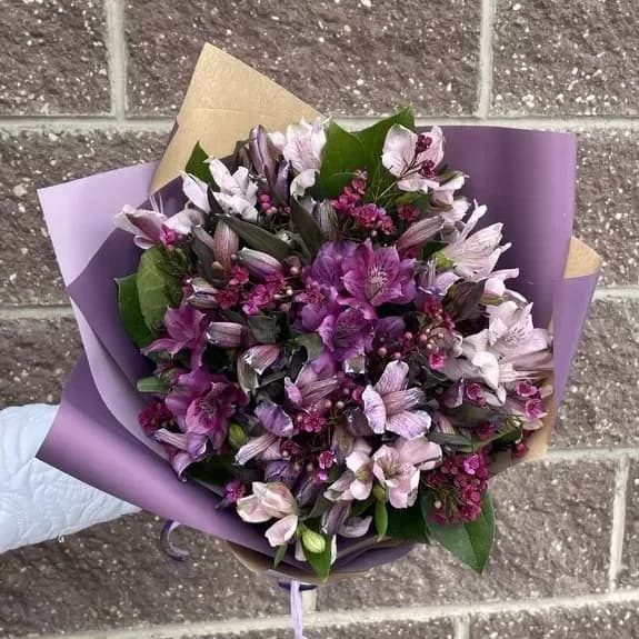 Purple Alstroemeria Bouquet "Ocean of Love"