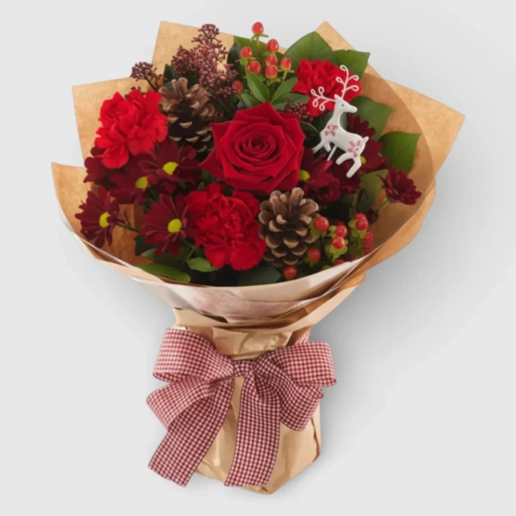 Hand-tied Bouquet "Christmas smile"