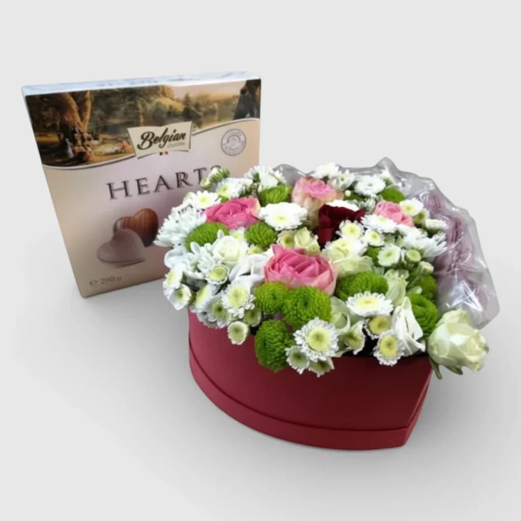 Gift set "Flowers and Sweets"