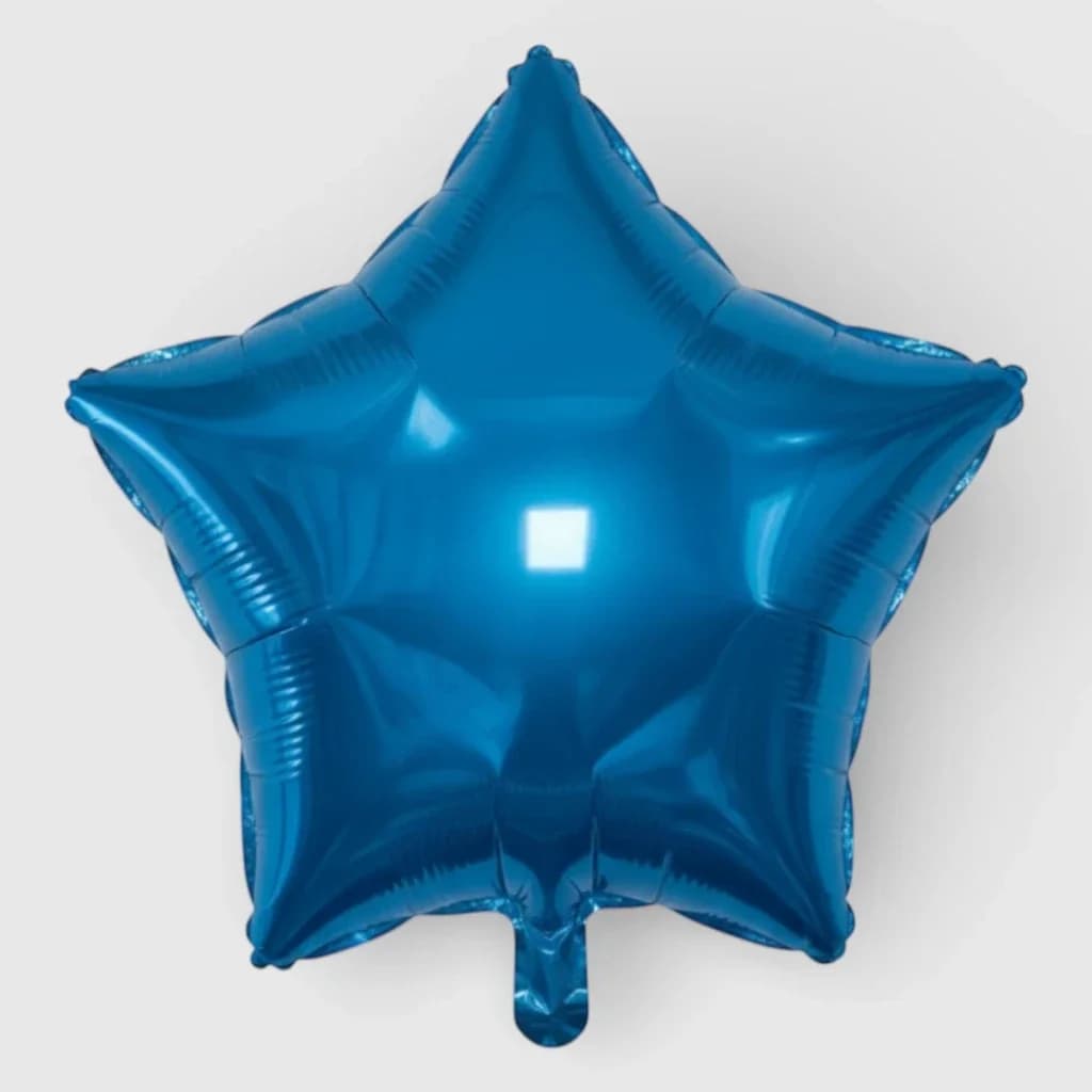 Foil&Mylar Balloon "Blue star" filled with Helium № 71
