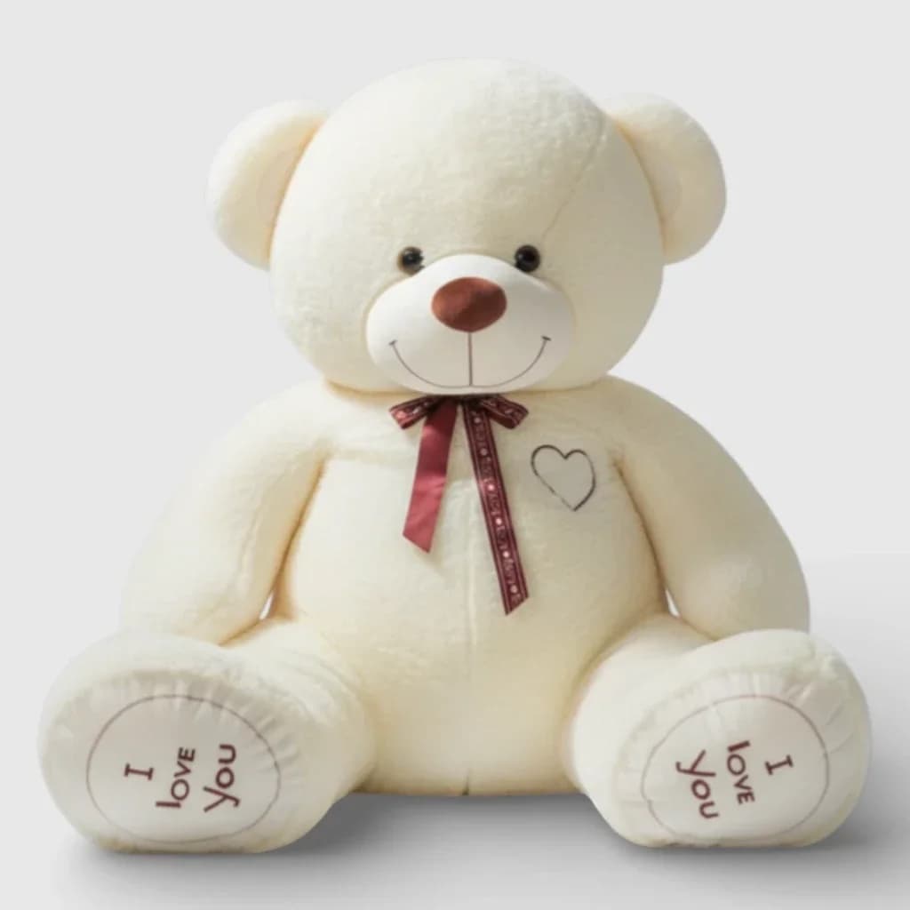 White Teddy bear "I love you" 190 cm (only to Belarus)