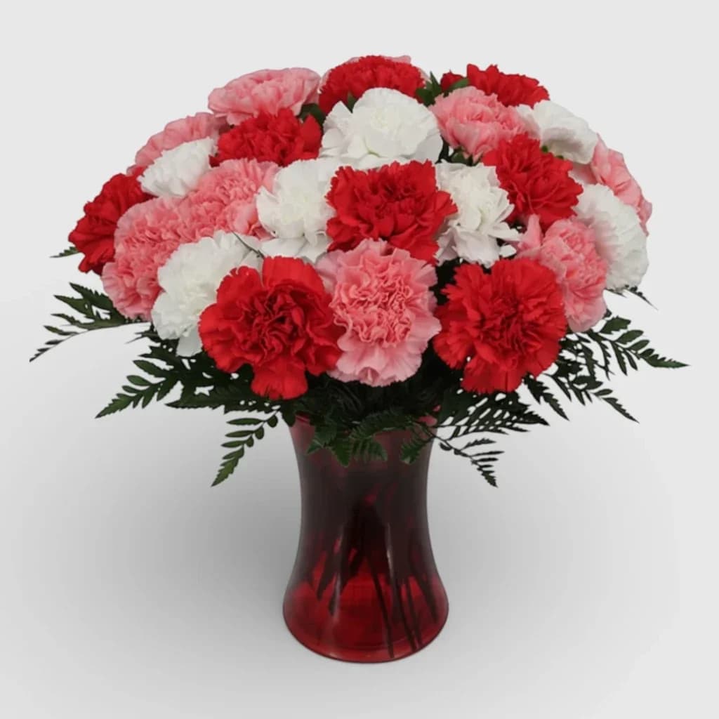 Bouquet of mixed carnations "Symphony of Colours"