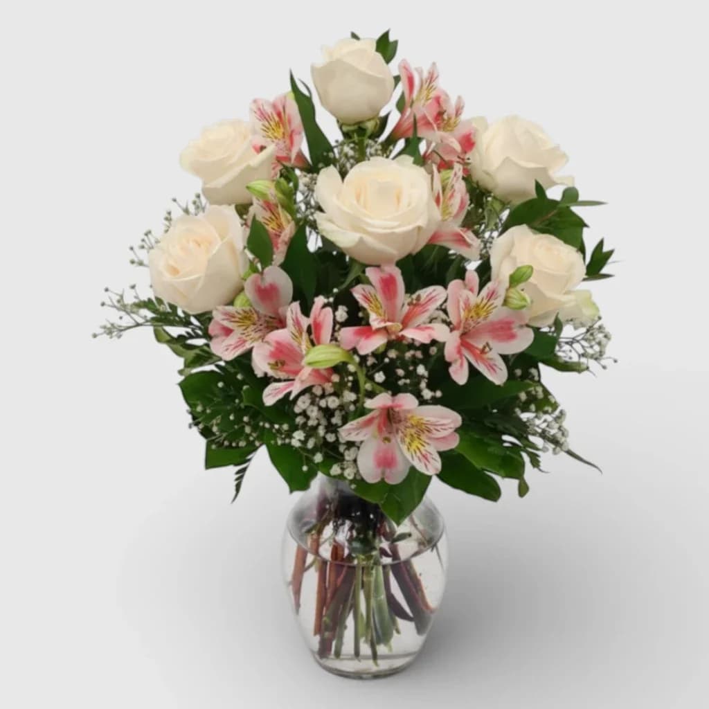 Rose & alstroemeria bouquet "Slow Dance"