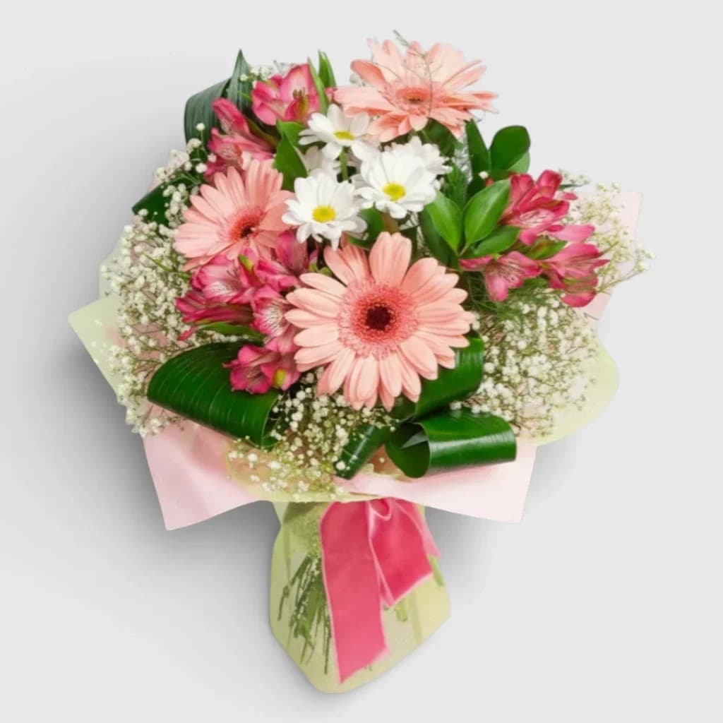 Gerberas Hand-tied Bouquet "For My Beauty"
