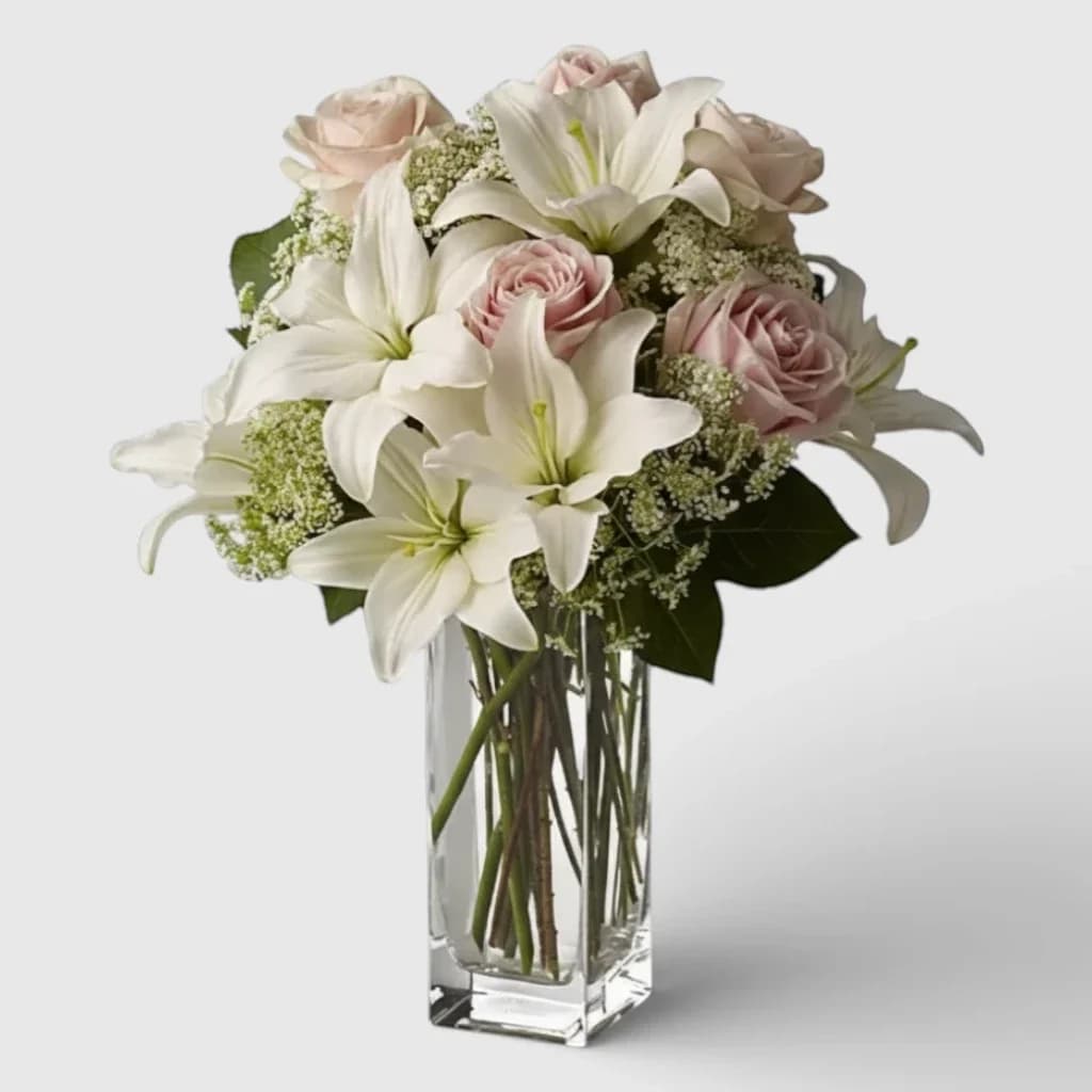 Bouquet of roses & Lilies  "My Lili"