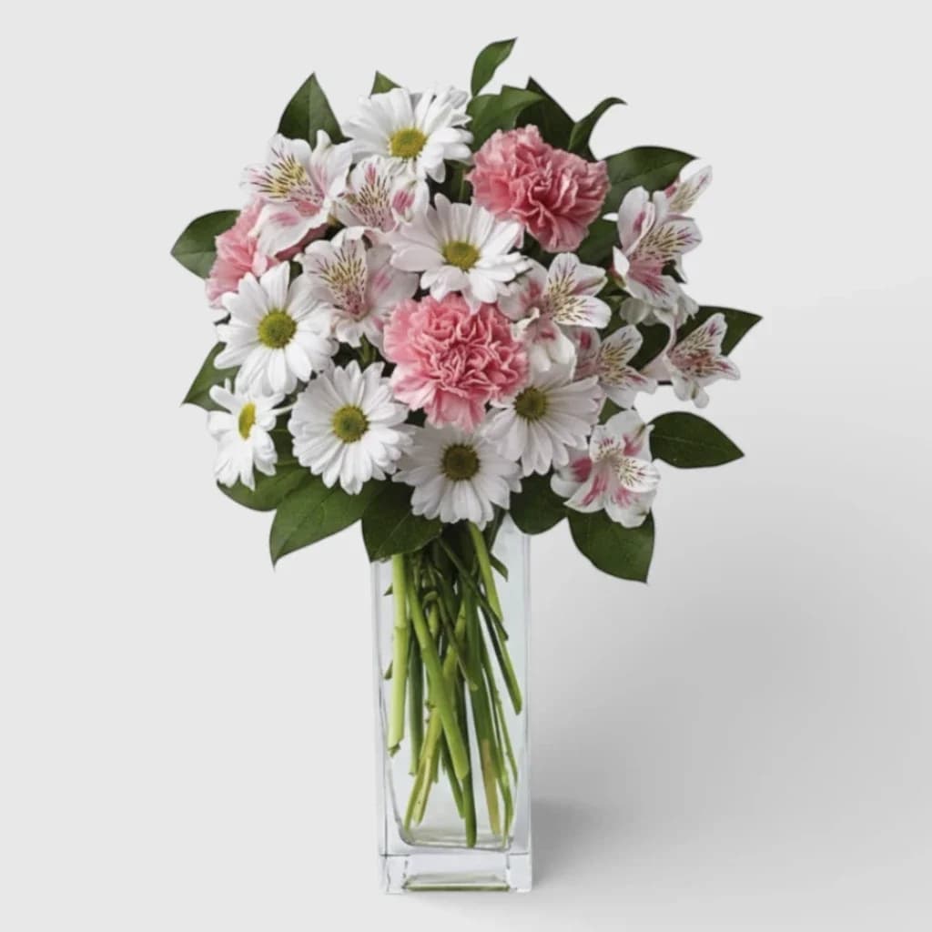 Bouquet of Alstromeria, Carnations & Chrysanthemums