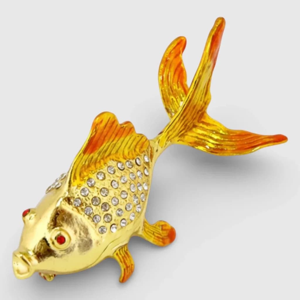 Box for jewelry "Golden fish" 