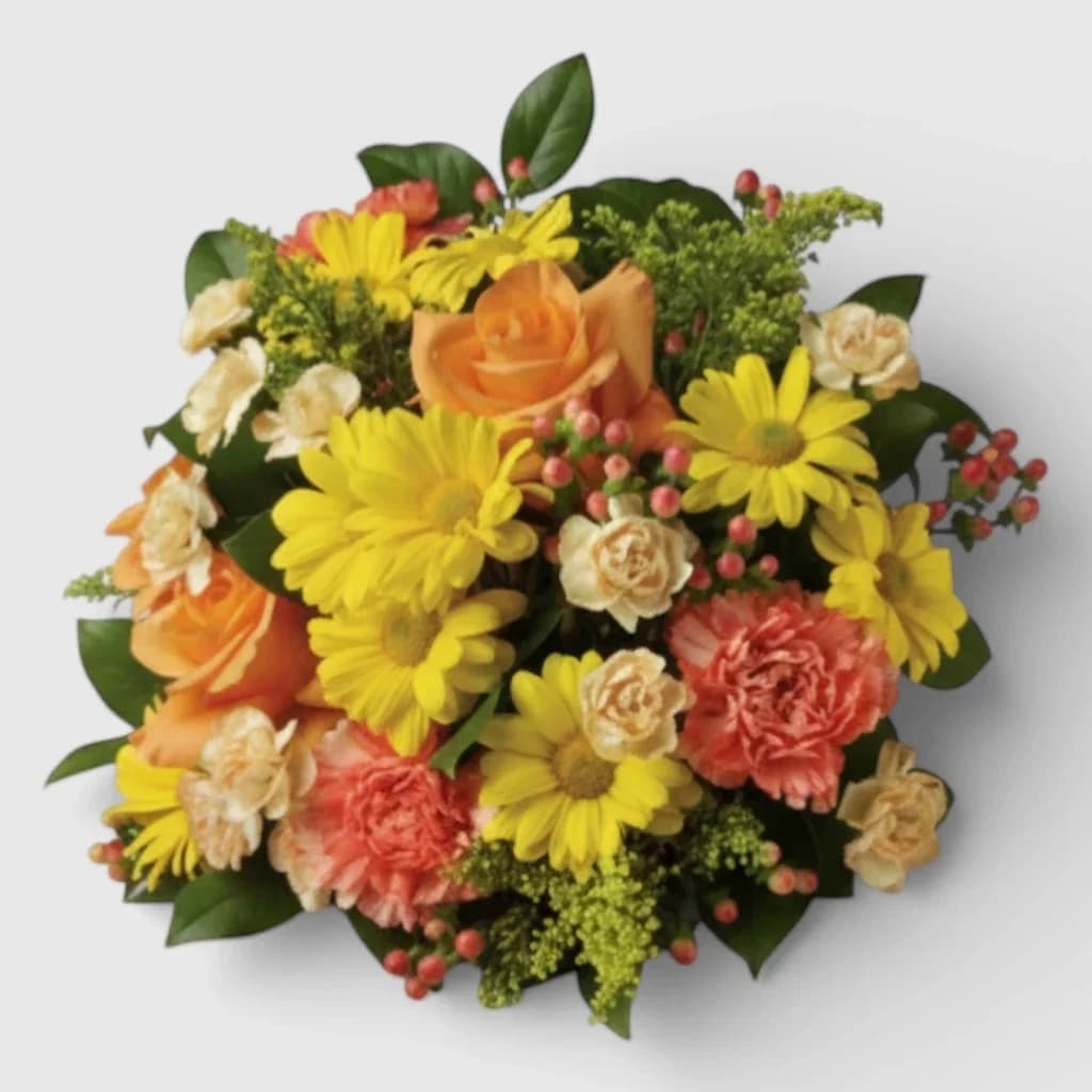 Bouquet of Roses, Carnations & Chrysanthemums