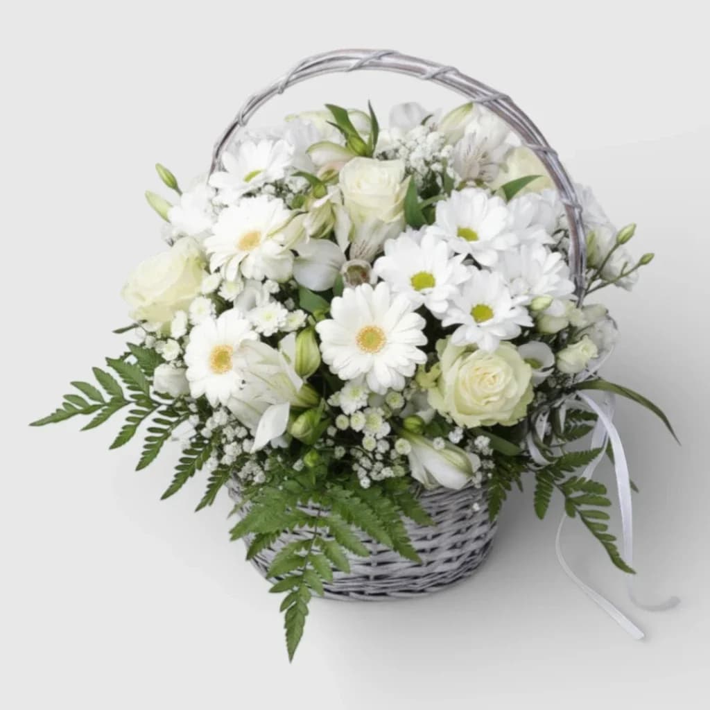 Flower Arrangement  "Wildflowers Basket"