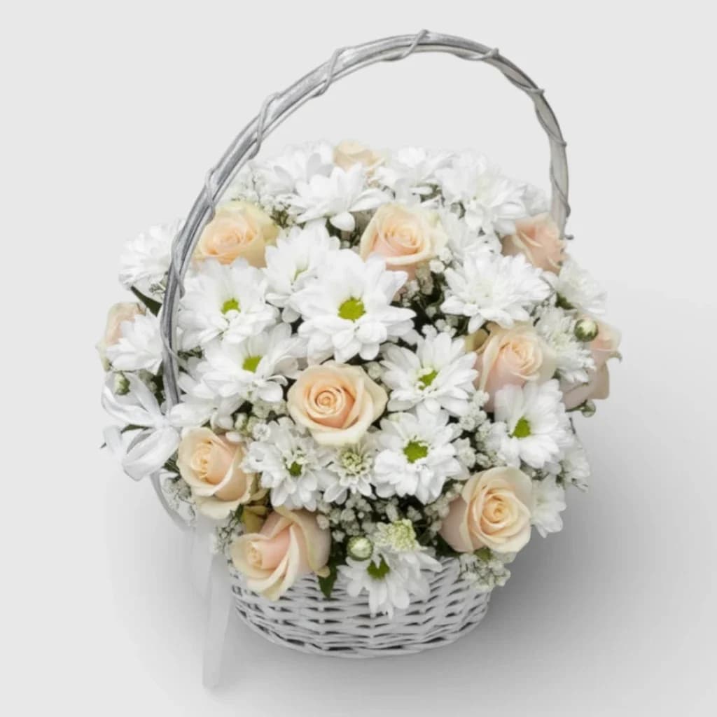 Basket of flowers "Tender Smile"