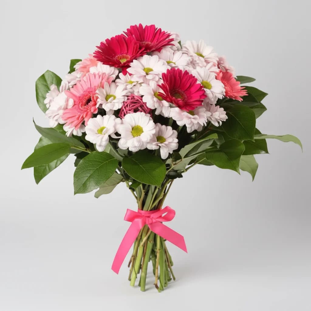 Chrysanthemums & Gerberas Bouquet "Sincere Smile"