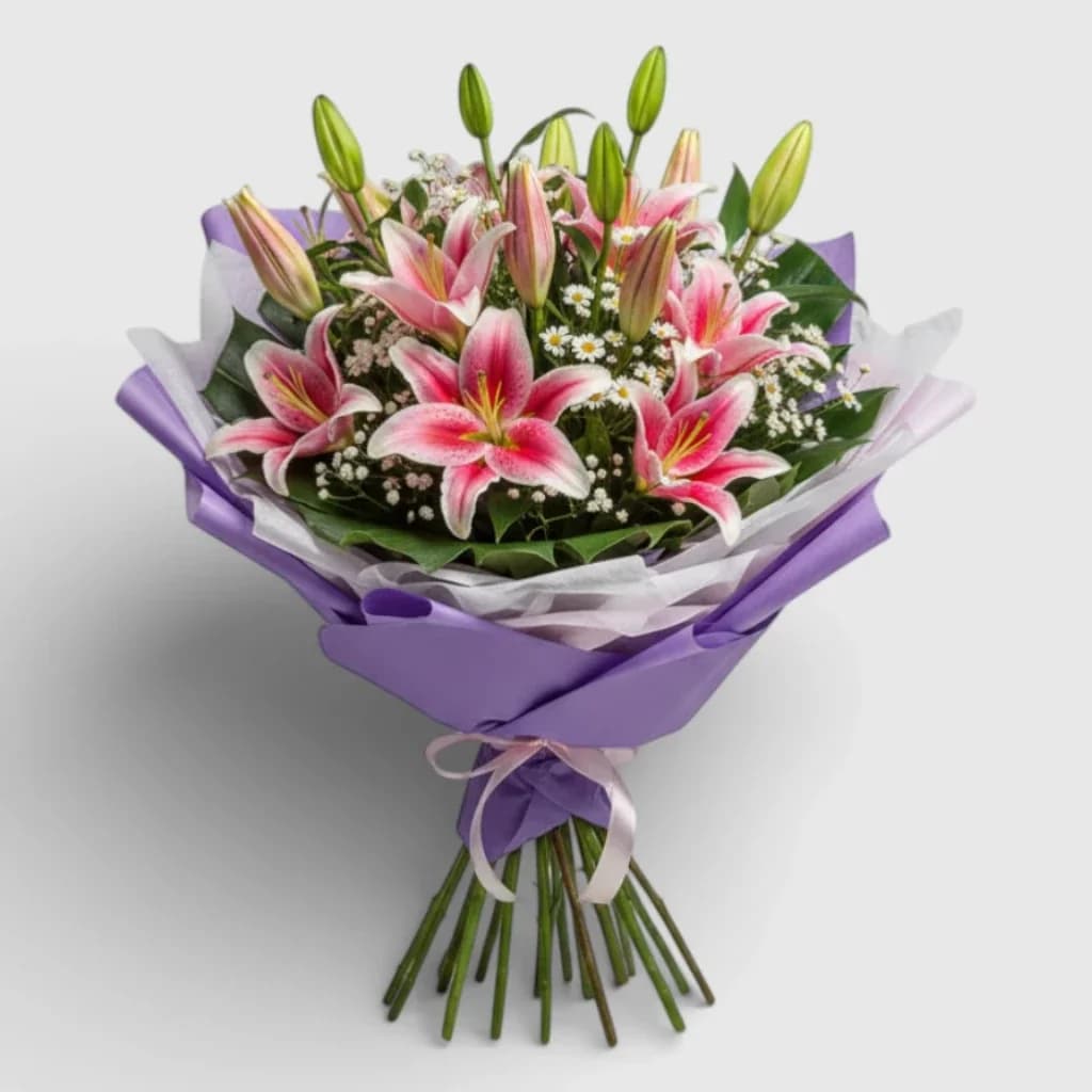 Bouquet of Lilies "Flower fountain"