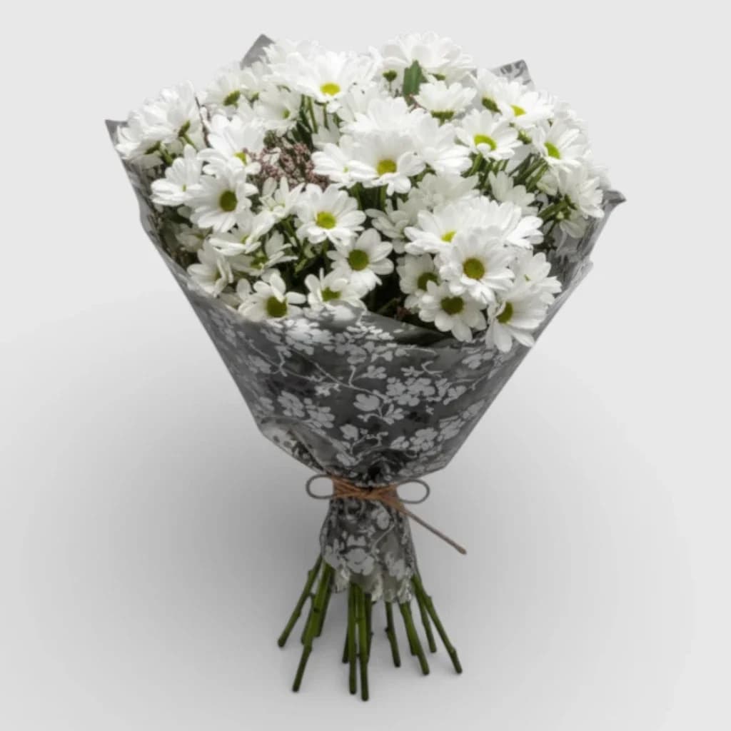 Bouquet of 7 white chrysanthemum
