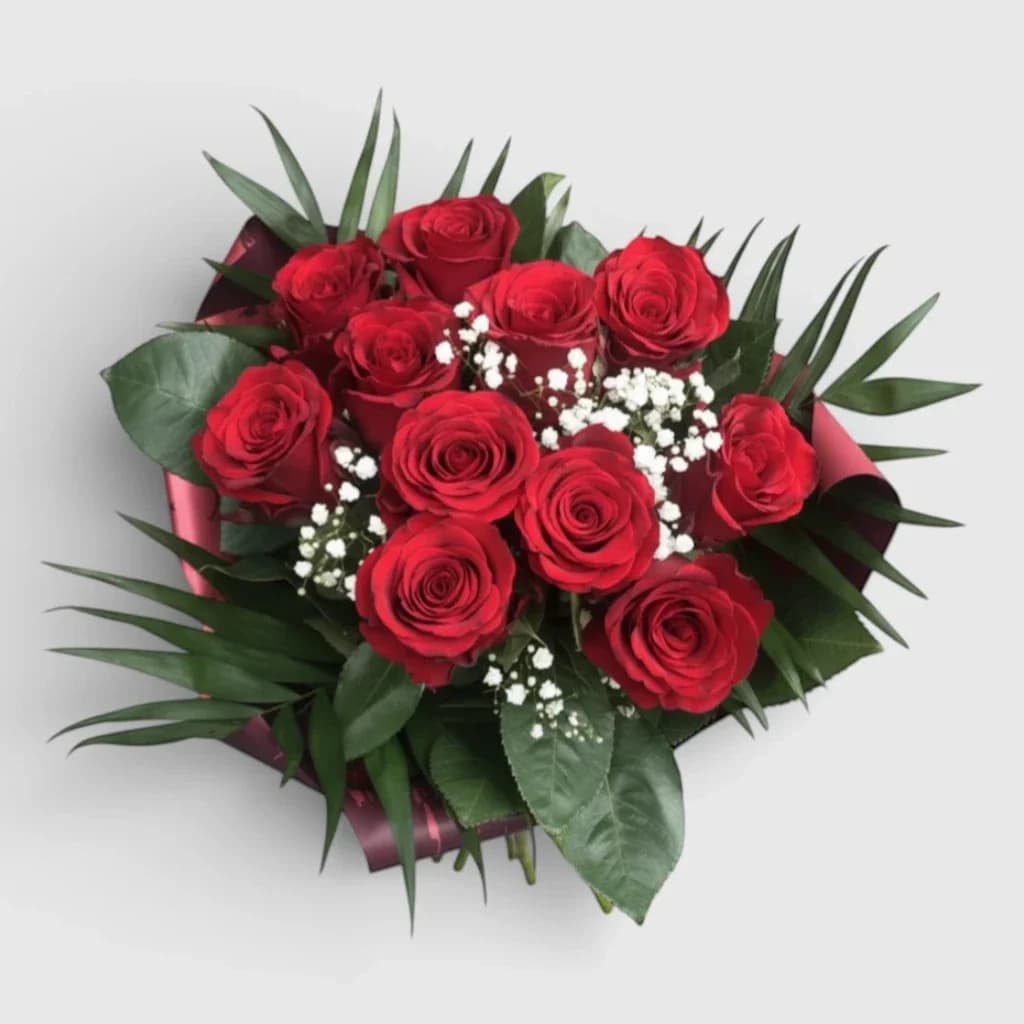 Bouquet of 11 red roses