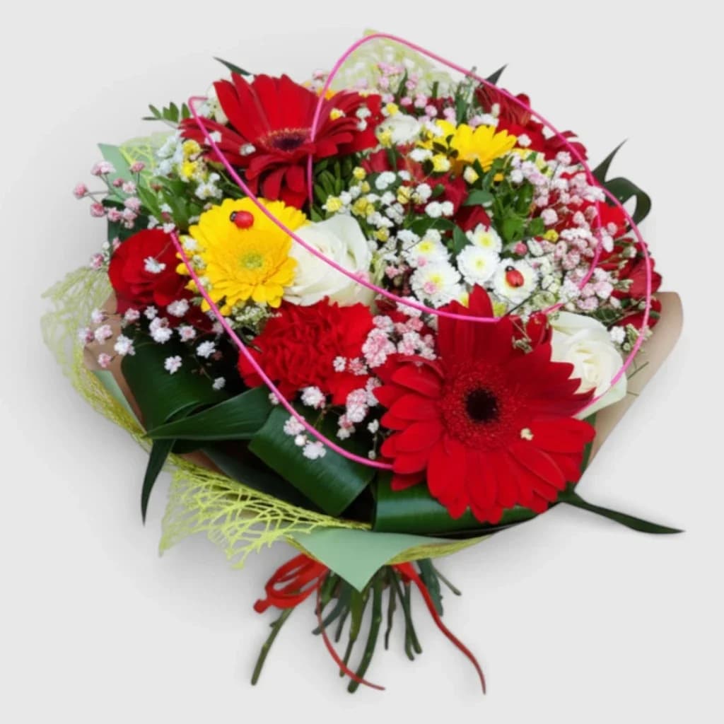 Hand-tied Bouquet "The Flowers Carnival"