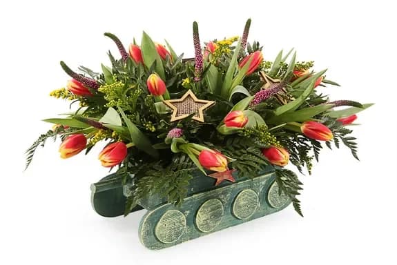 February 23. Flowers for a man