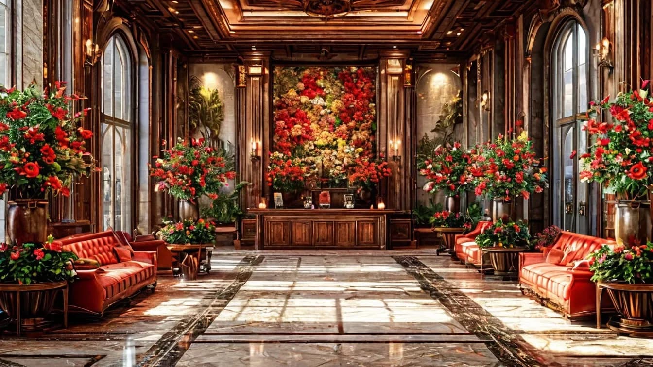 Floral decoration of hotels: creating unforgettable impressions