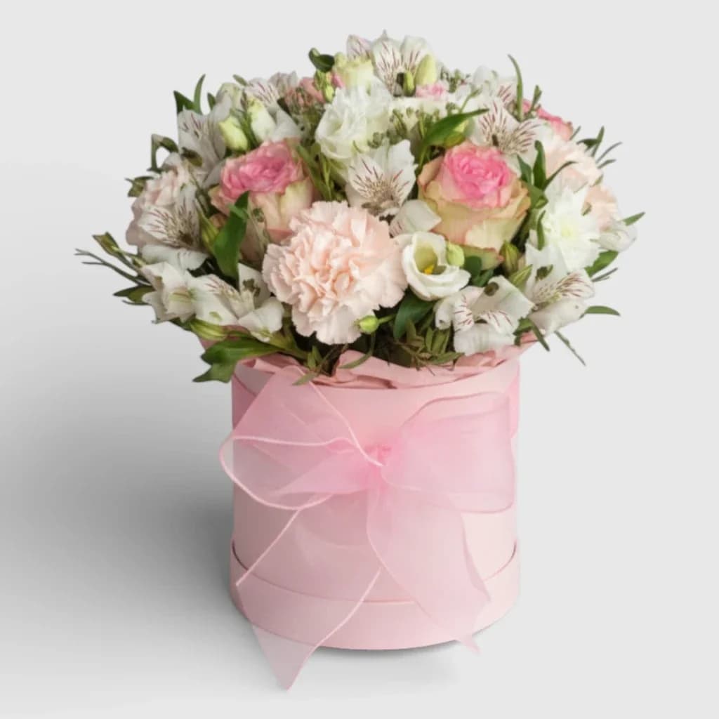 Flowers in a box "Pink dreams"