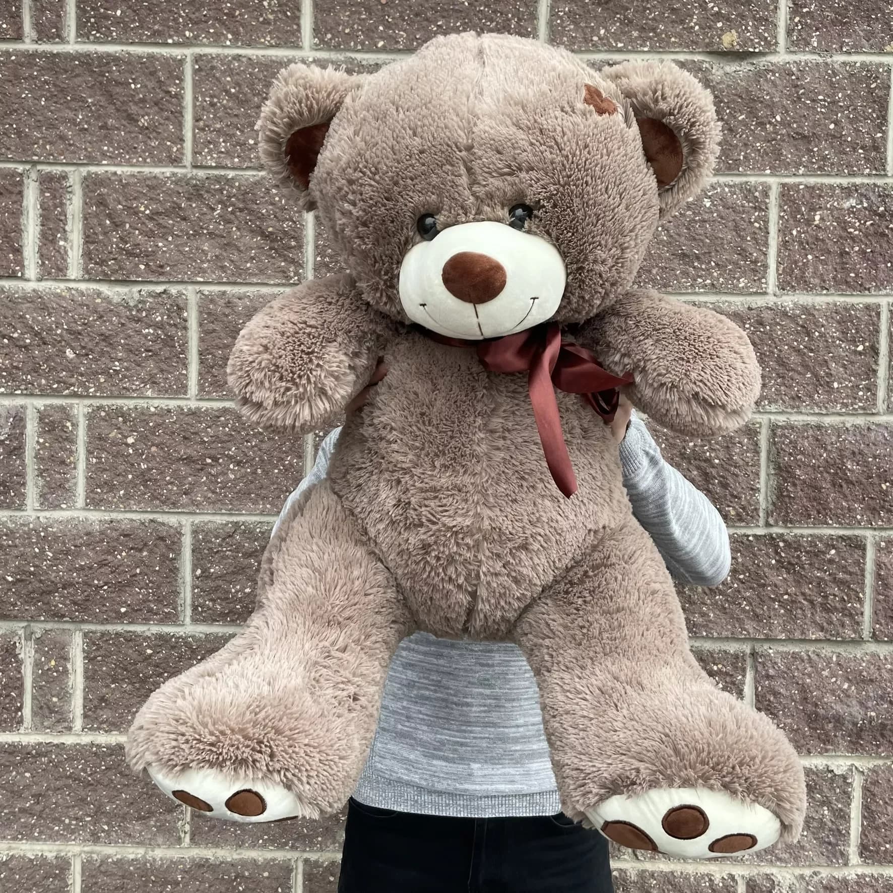 Soft toy teddy bear "Tony", coffee, 110 cm