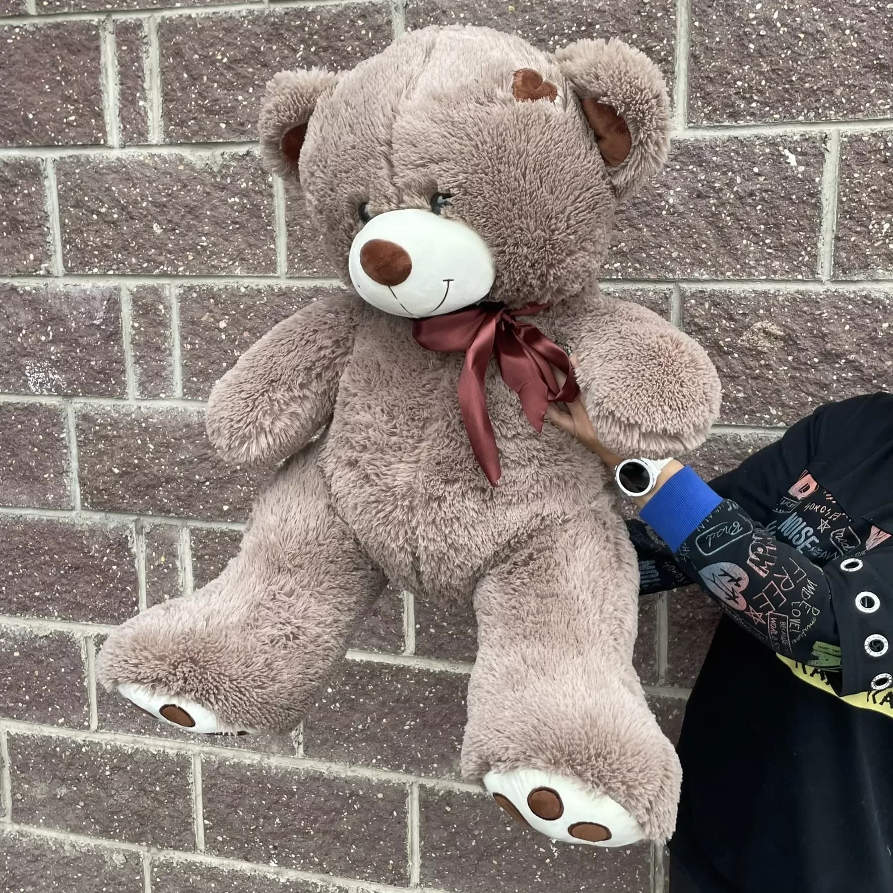 Soft toy teddy bear "Tony", coffee, 110 cm