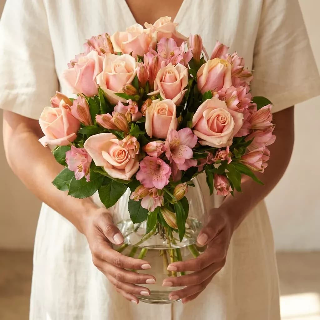 Bouquet of flowers "Gentle Duo"