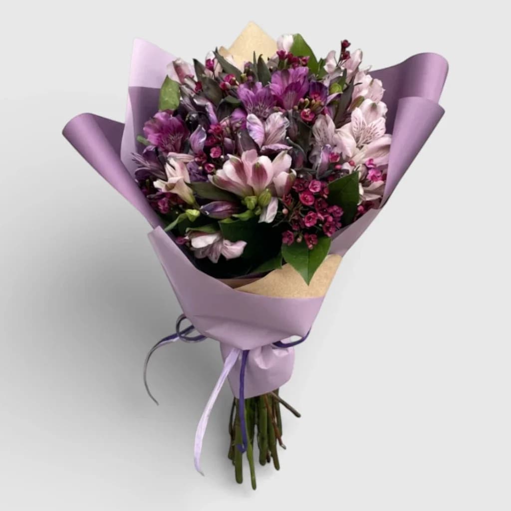 Purple Alstroemeria Bouquet "Ocean of Love"