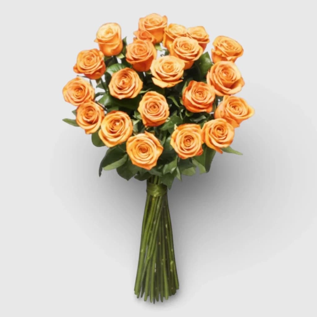 21 Orange Roses Bouquet