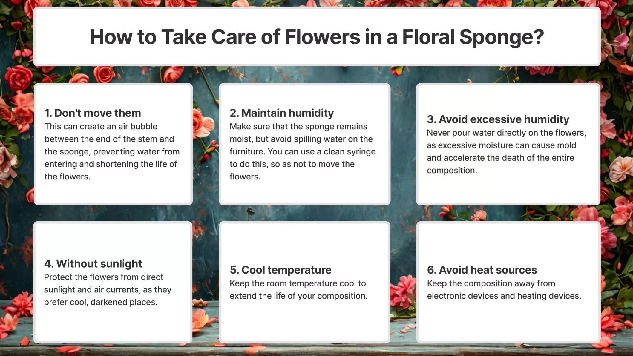 How to Care for Flowers in a Floral Foam